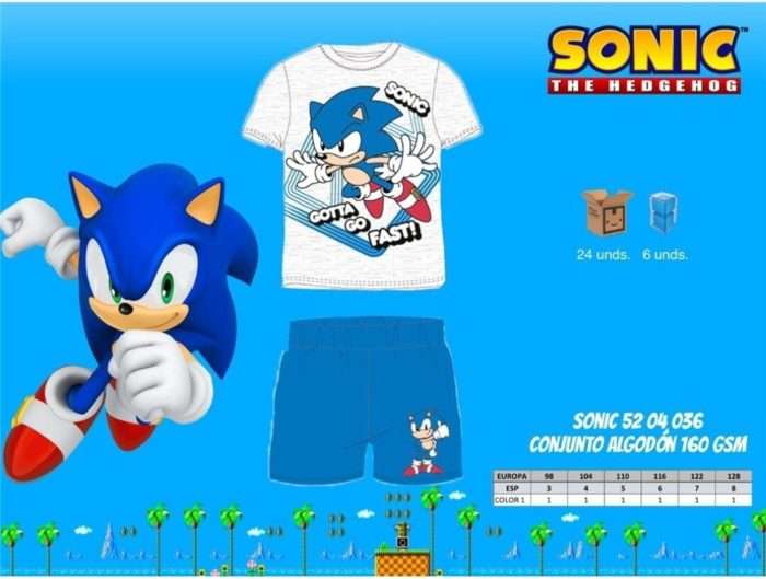 SONIC PIJAMA 100%ALGO 4-12