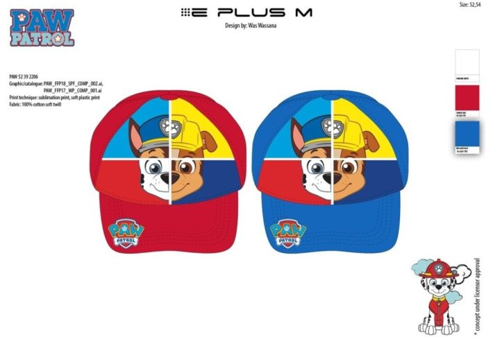 PAW PATROL BONE 52 54 100%POLIS