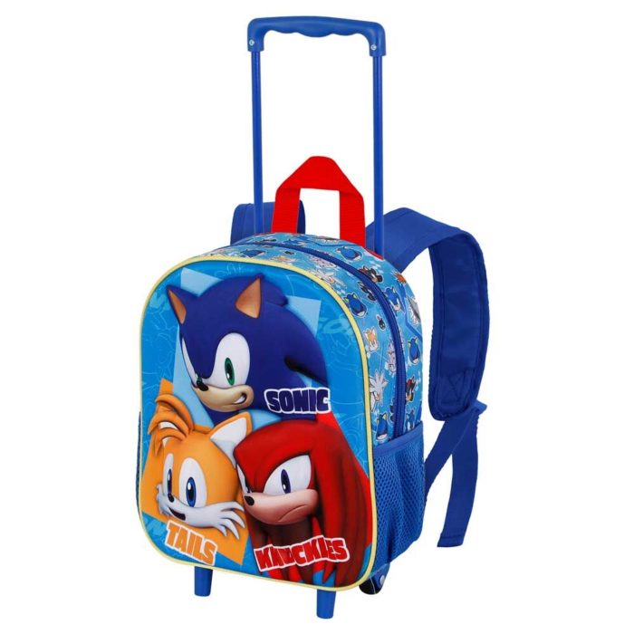 SONIC MOCHILA TROLLEY 3D 32CM TRIO